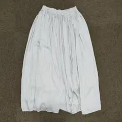 UNIQLO プリーツロングスカート ライトグレー