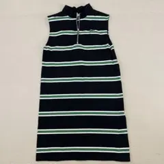 美品 エックスガール ノースリーブストライプワンピース Mサイズ