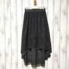 GU ジーユー (S)　バックジップ レースマキシスカート