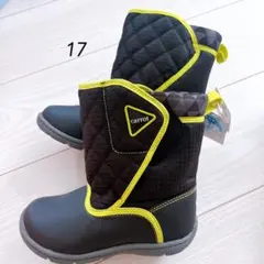 【新品】Carrot キッズ ブーツ ブラック 17cm ムーンスター