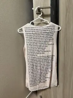 テキストプリント ピンクタンクトップ y2k