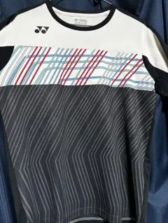 YONEX バドミントンウェア Lサイズ ストライプゲームシャツ ヨネックス