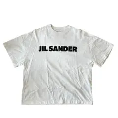 ジルサンダー JIL SANDER ロゴ Tシャツ ホワイト　オーバーサイズ