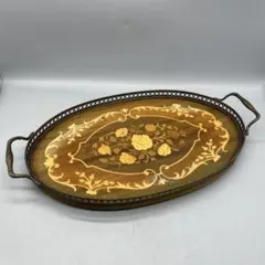 ビンテージ オランダ 色絵デルフト westraven 手描 ピュータートレー