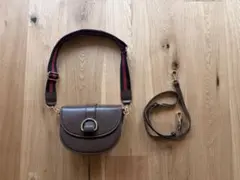 2way ショルダーバッグ ブラウン ストラップ付のサムネイル