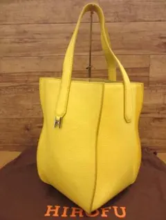 美品 HIROFU ヒロフ 19913 ヌーボラ レザートートバッグ M 本革