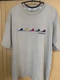 CONVERSE スニーカー刺繍 Tシャツ L