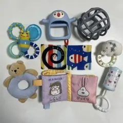 【まとめ売り】赤ちゃん用 知育玩具セット ラトル 布絵本 ガラガラのサムネイル