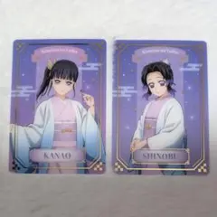 鬼滅の刃　ジャンプフェスタ 2026　箔押しクリアカード　しのぶ　カナヲ　2点