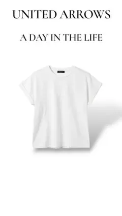 UNITED ARROWS アデイインザライフ フレンチスリーブ Tシャツ 白のサムネイル