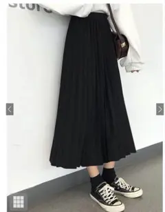 グレイル　プリーツスカート　黒