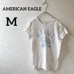 人気✨ アメリカンイーグル 【M】 フロントプリント Tシャツ ホワイト 白