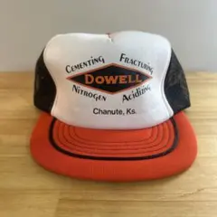 希少 80s-90s DOWELL ヴィンテージ トラッカー キャップ 企業ロゴ