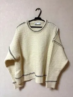 ZARA クリーム色 ニット セーター