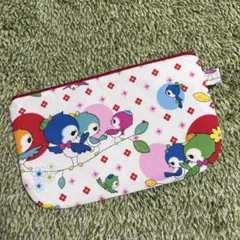 レトロアニマル　ことりさん　ペタンコポーチ　20センチ