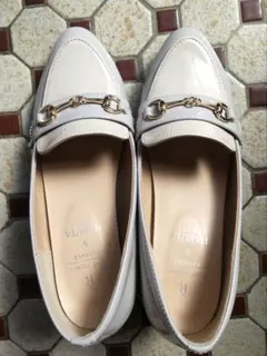 HARUTA ロペピクニック ローファー ハイヒール　ブルー