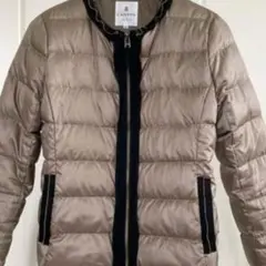 【難あり】LANVIN ランバンオンブルー　メタリックラインダウンジャケット