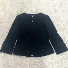 美品✨ エムズグレイシー ノーカラー ジャケット リボン ジップのサムネイル