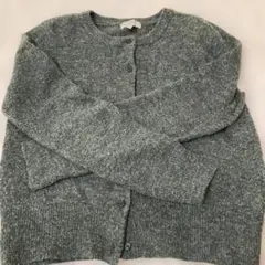 グレー 長袖 カーディガン 5ボタン　H&M