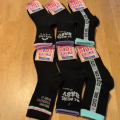 新品女児キッズ靴下 6足セット 19-24cm