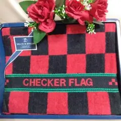★【最終価格】CHECKER FLAG チェッカーフラッグバスタオル★