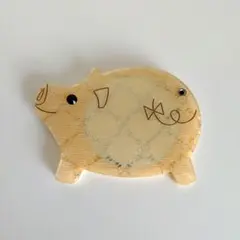 手鏡 ハンドミラー ブタ 豚