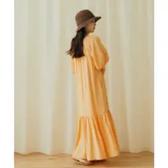 【タグ付き】バルーンスリーブワンピース　センスオブプレイスバイアーバンリサーチ