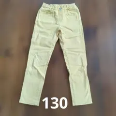 UNIQLO キッズ ロングパンツ 130サイズ 黄色