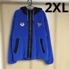 【JORDAN】ジップアップボアパーカー　2XLサイズ　大きいサイズ