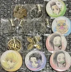 鬼滅の刃　 鍔チャームコレクション　合皮バッジ まとめ売り