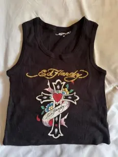 Ed Hardy タンクトップ ブラック M エドハーディー y2k 平成ギャルのサムネイル