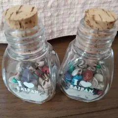 貝殻入りガラス瓶 I LOVE SAIPAN