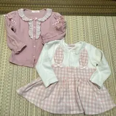 mezzo-piano ニット　シャーリーテンプル　インナーシャツ　80 セット