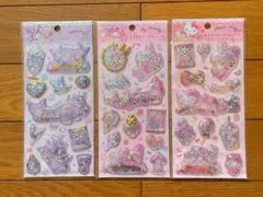 サンリオ　キラキラカプセルシール　キティ　マイメロ　クロミ