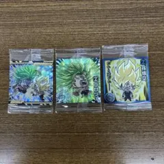3枚セット　ドラゴンボール　超戦士　シール　ウエハース
