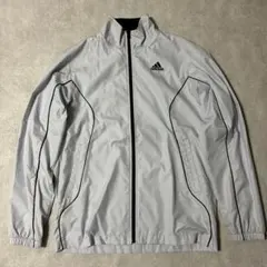 美品 adidas アディダス ソフトシェル ジャケット グレー
