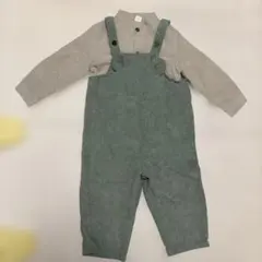 SHEIN コーデュロイオーバーオール 18-24M くまさん