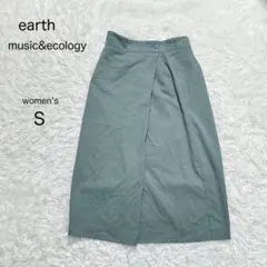 【earth music&ecology】ミント 春 スカート 裏地付　オフィスのサムネイル