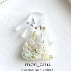 レジン ドライフラワー 見上げうさぎのヘアゴム