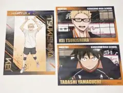 ハイキュー 箔押しブロマイド 特典ポストカード 月島 山口