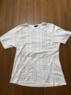 バーバリー ロンドン　ノバチェック　切り替え　Tシャツ　日本製　サイズL