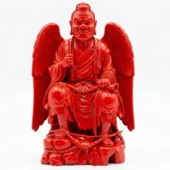 【内なる煩悩を鎮める：朱の智慧鬼（ちえき）｜心に静寂を宿す、究極の守護像】 内なる煩悩を鎮める：朱の智慧鬼（ちえき）｜心に静寂を宿す、究極の