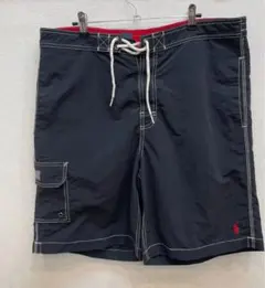 ネイビー ショートパンツ カーゴポケット付き