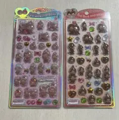 もんちっち　うるちゅるpopシール　2つセット　国内正規品