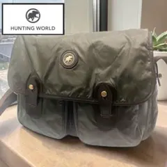 希少美品 ハンティングワールド ショルダーバッグ キャリーオール バチュークロスのサムネイル