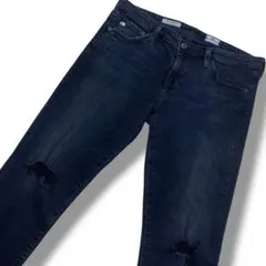 AG THE LEGGING ANKLE 米国製 ダメージ カットオフ ブラックのサムネイル