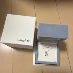 Canal 4℃ 一粒石 ネックレス シルバーカラー K10 - メルカリ