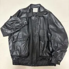 【即日発送】FREAK'S STORE フェイクレザーブルゾン ブラック フリー