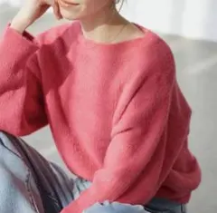 ROPÉ PICNIC ピンク フラッフィーニット 38