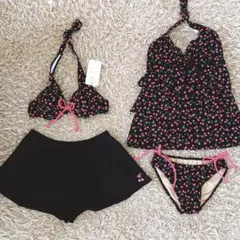 新品 4点セット 水着 ビキニ ラッシュガード ブラック